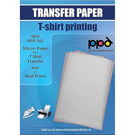 Ppd A X Papiers Transfert Tee Shirt Textiles Blancs Ou Clairs