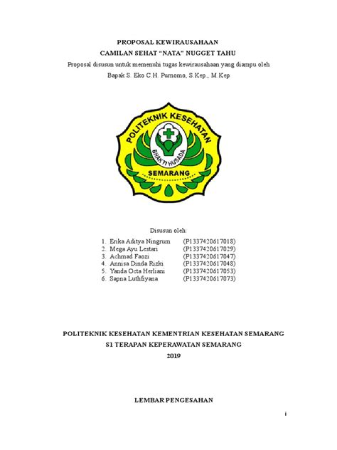 Proposal Kewirausahaan Pdf