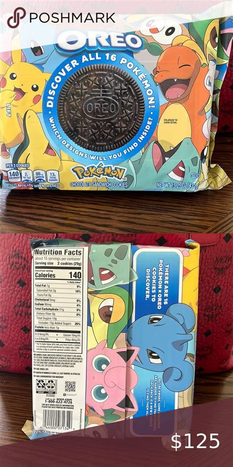 Pok Mon Oreos Limited Edition Pokemon Oreo Cookie Calories