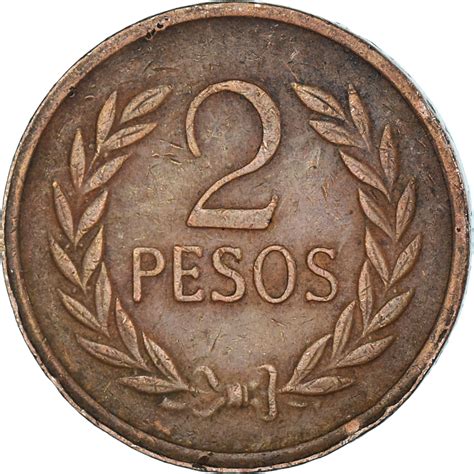 Coin Colombia Pesos South American Coins