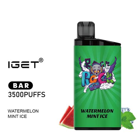 iGET Bar Vape 3500 Puff Watermelon Mint Ice - thevapebar.com.au