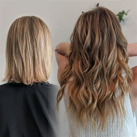 Hair Extensions Before And After