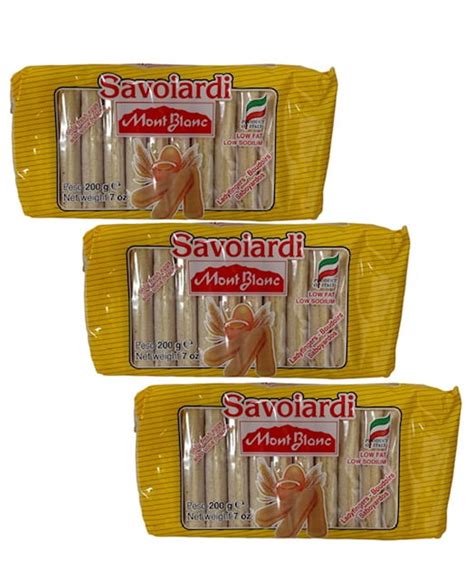 Mont Blanc Savoiardi Lady Fingers Biscuits Pack Of 3 7 Oz Each