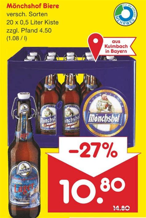 M Nchshof Biere X L Angebot Bei Netto Marken Discount