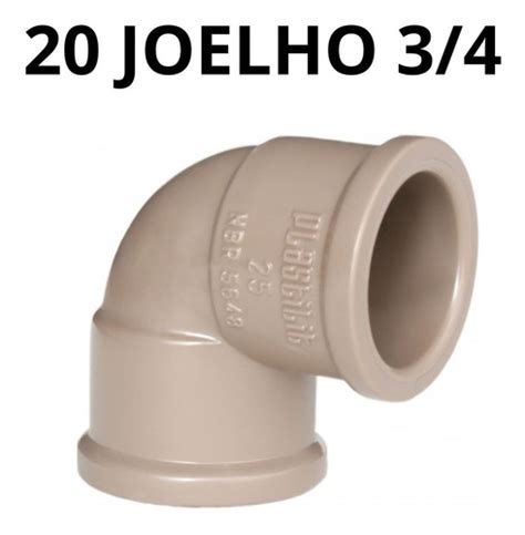 20 Joelho Cotovelo 20 Luva 20 Tee Soldável Marrom 3 4 Kit