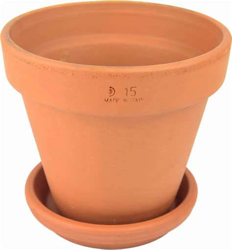 Doniczka Ceramiczna Terakota Klasyczna 15cm Gliniana DEGRA VASO D15