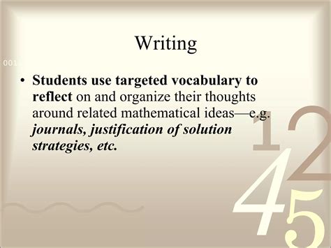 Building Math Vocabulary Skills Ppt