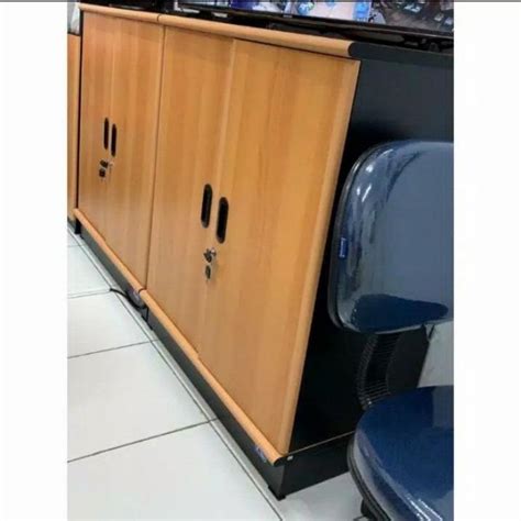 Lemari Rak Pendek Pintu Uno Kabinet Geser Kantor Kabinet