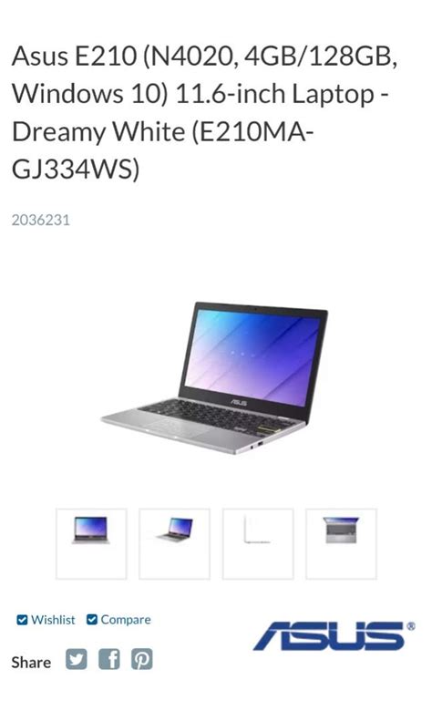 Asus E210, Computers & Tech, Laptops & Notebooks on Carousell