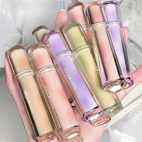 Oulesong Moisturizing Lip Gloss Jelly Water Mirror Effect Long Lasting Charming Nude Color Lip