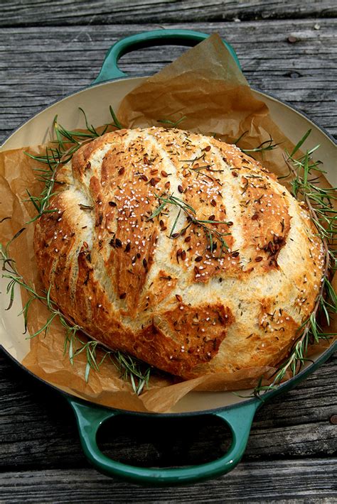 Rosemary And Sea Salt Rustic Bread Loaf A Cup Of Sugar A Pinch Of Salt