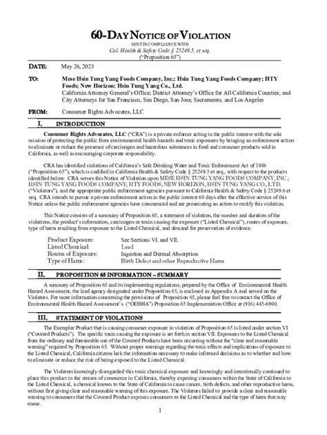 Fillable Online Oag Ca Day Notice Roasted Eel Fax Email Print