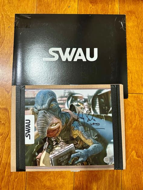 Star Wars Photo Watto Signed By Andy Secombe Hobbies Toys