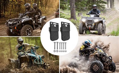 Emiho Atv Foot Rests For 4 Wheeler Rear Seat Passenger Foot