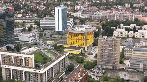 Sarajevo Panoramic View From Avaz Tower 360 Grad Sicht Auf Sarajevo