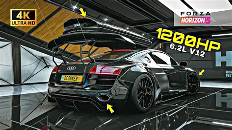 1200HP Audi R8 Coupe V10 Plus Customization Forza Horizon 5