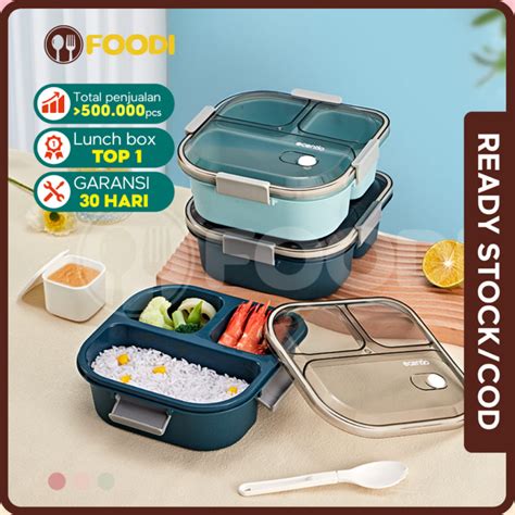 Jual Ecentio Foodi Tempat Makan Anak Anti Tumpah Sekat Ml