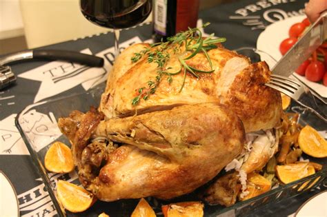 Рецепт лучшей запеченной индейки с мандаринами и розмарином