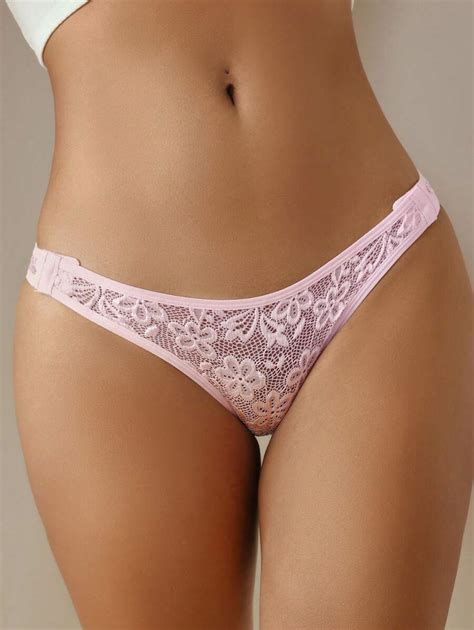 Shein Women S Lace Triangle Panties Shein Usa