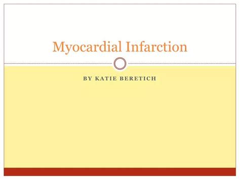 Ppt Myocardial Infarction Powerpoint Presentation Free Download Id