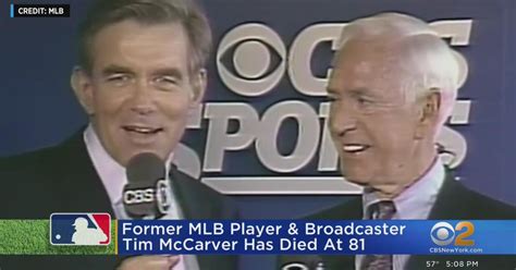 Mets, Yankees broadcaster Tim McCarver dies at 81 - CBS New York