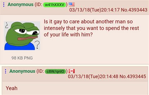 Anon Asks A Very Gay Question R Chan