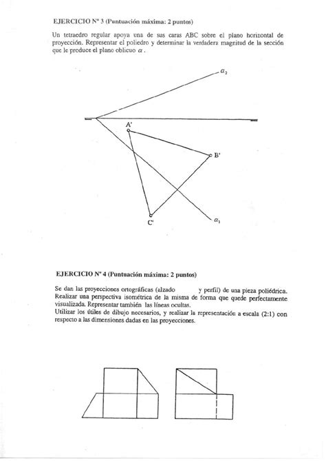 Exámenes de Evaluación Bachillerato Dibujo Técnico para el acceso a la