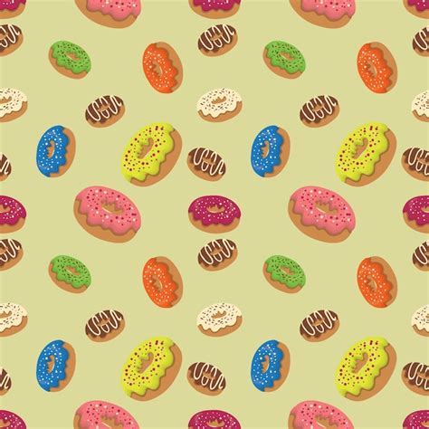 Premium Vector Seamless Donuts Texture