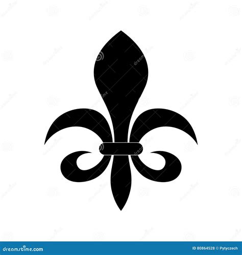 Wappenkundesymbol Fleur De Lis Vektor Abbildung Illustration Von