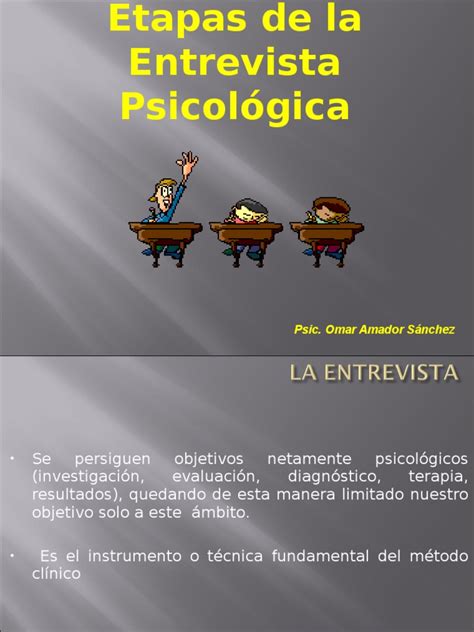 Etapas De La Entrevista Psicológica Diagnostico Medico Sicología Y