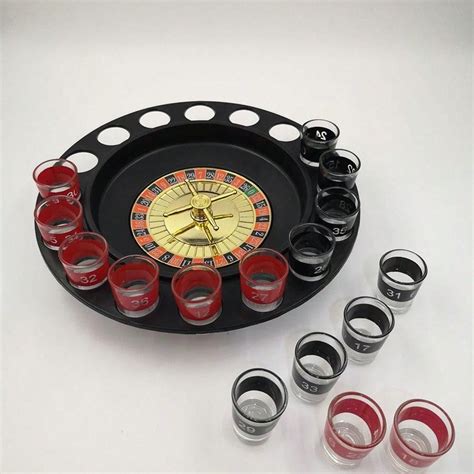 1pc Glass Shooters Roulette Drinking Game With 16 Glasses Perfect For