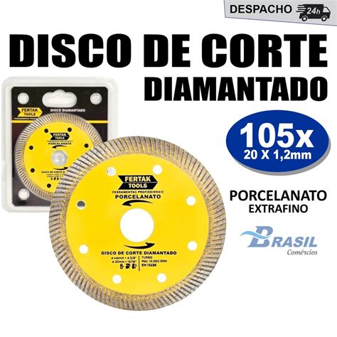 Disco De Corte Diamantado Porcelanato Extrafino X X Mm Fertak