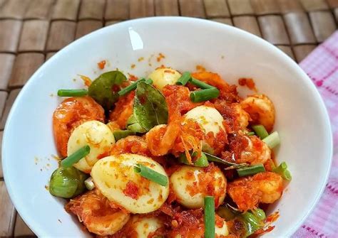 Resep Balado Telur Puyuh Udang Pete Oleh Dinarr Cookpad