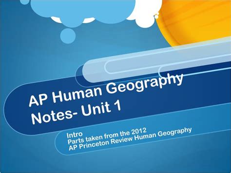 PPT - AP Human Geography Notes- Unit 1 PowerPoint Presentation, free ...