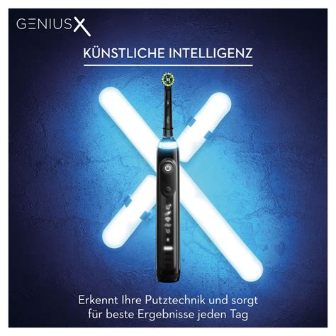 Oral B Elektrische Zahnbürste Genius X Reiseetui Midnight Black