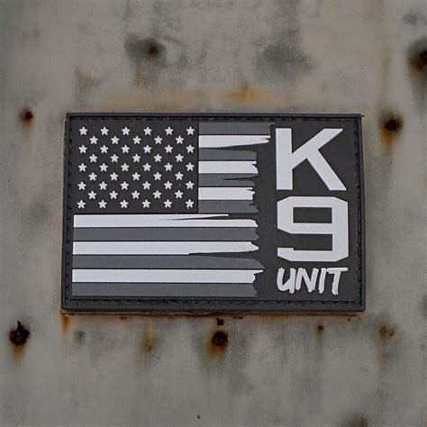 Subdued American Flag K9 Unit Morale Pvc Patch Etsy