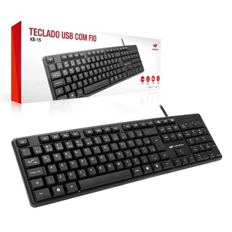 Teclado C3tech C3plus Kb 15bk Usb Abnt2 Preto Cavuca A Loja De Informática Campeã