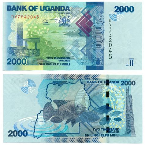 UGANDA NOTE 2000 SHILLINGS 2021 P 50f UNC Numismatica Cameroni