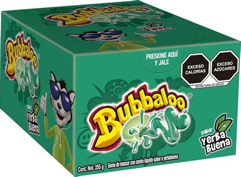 Bubbaloo Chicle Sabor Yerba Caja Con 47 Piezas Amazon Mx