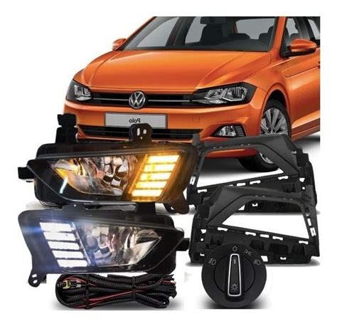 Kit Farol De Milha Led Drl Polo Virtus Mparts