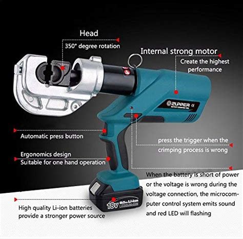 CGOLDENWALL EZ 400 Batteria Powered Crimping Tool 16 400mm² Elettrico