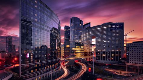 Building France La Defense City Paris HD City Wallpapers | HD ...