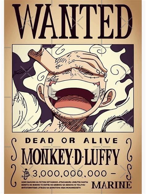 "Luffy Gear 5 Bounty Joyboy" Poster for Sale by animebrands | Redbubble