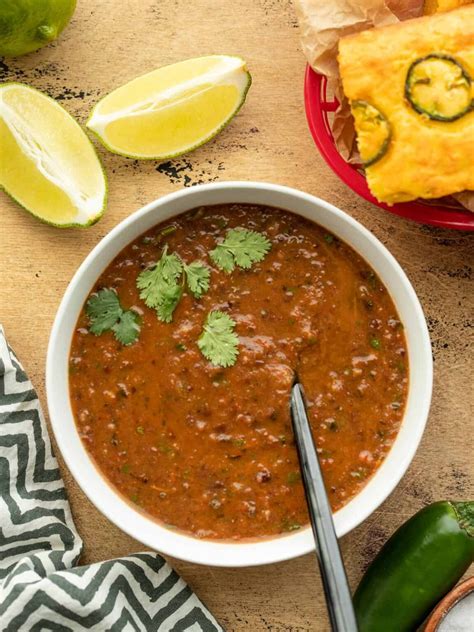 Black Bean And Roasted Salsa Soup Budget Bytes