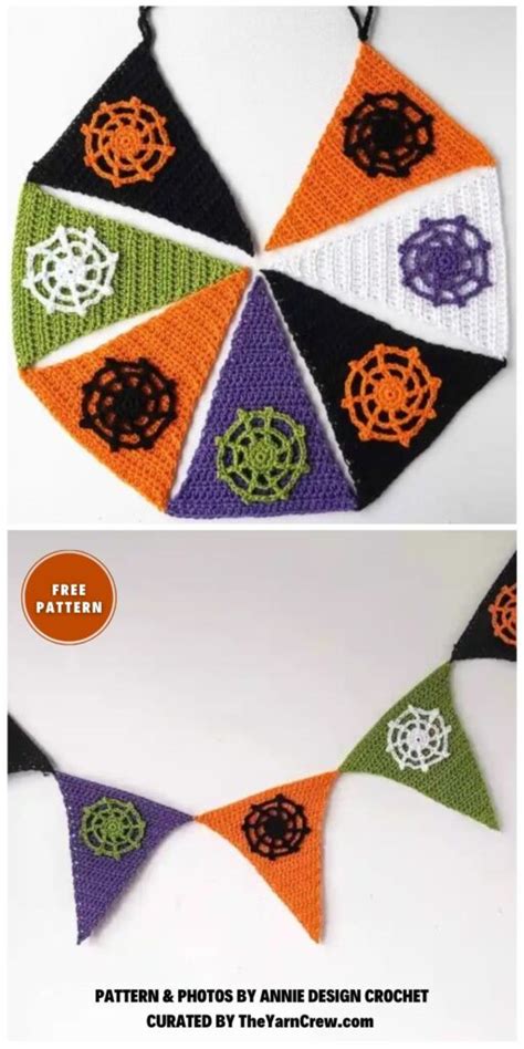 Free Spooky Halloween Garland Crochet Patterns The Yarn Crew