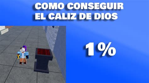 Como Conseguir El Caliz De Dios En Blox Fruits YouTube