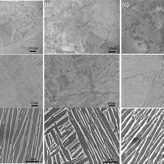 Microstructure Evolution For Tc Alloy Solution Treated At A C