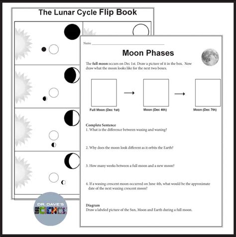 Moon Phases Of The Moon Worksheets Made By Teachers