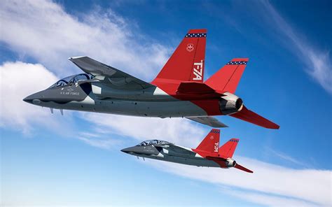 First Usaf T A Red Hawk Advanced Trainer Jet Rolls Out Of The