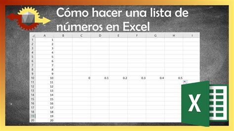 Como Hacer En Excel Una Lista De Numeros Consecutivos Printable